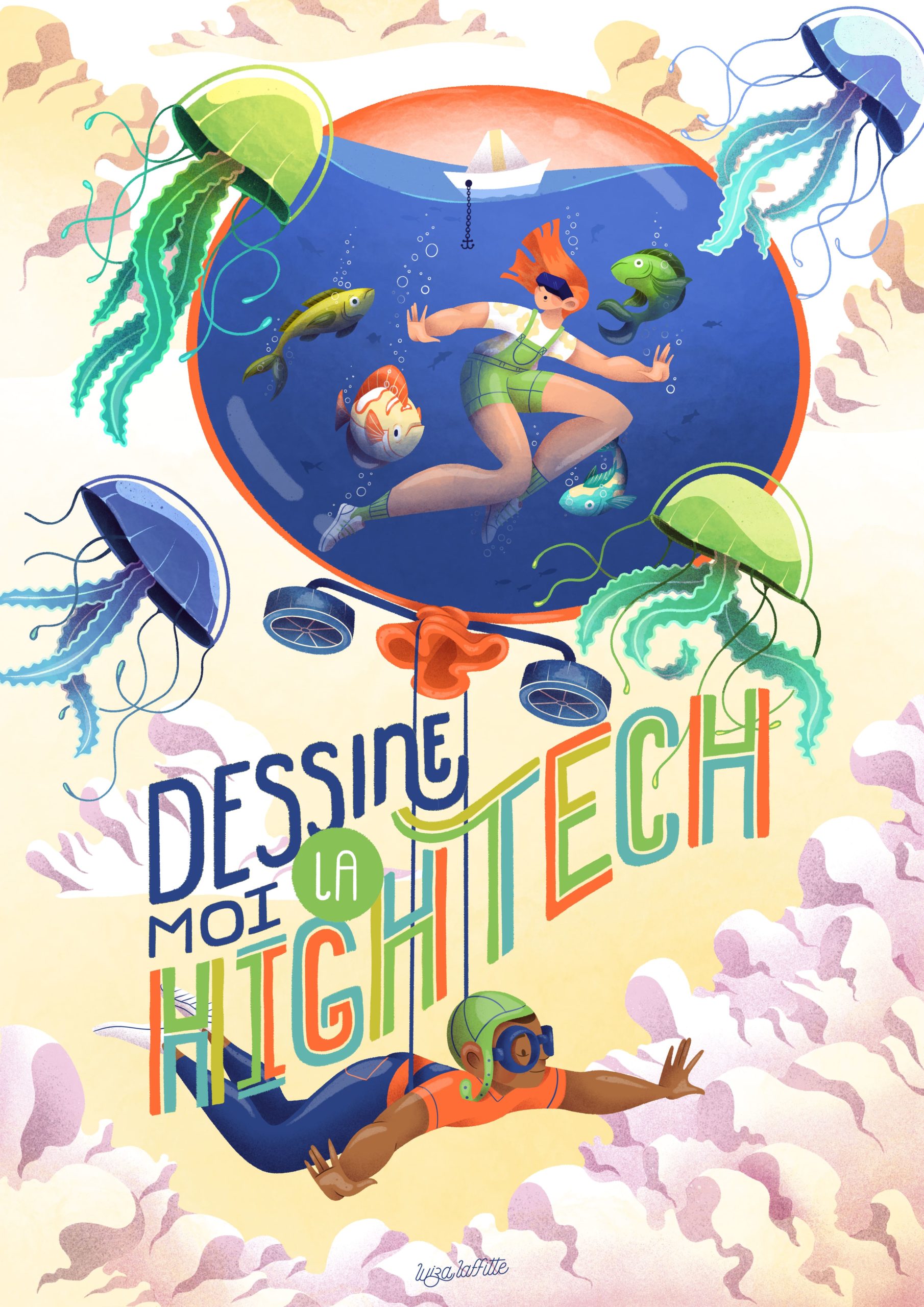 Vente d’illustration solidaire avec Luiza Laffite